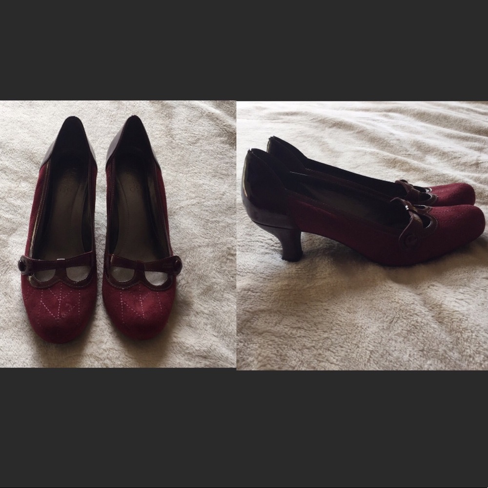 SOLD! Red heels with cutouts